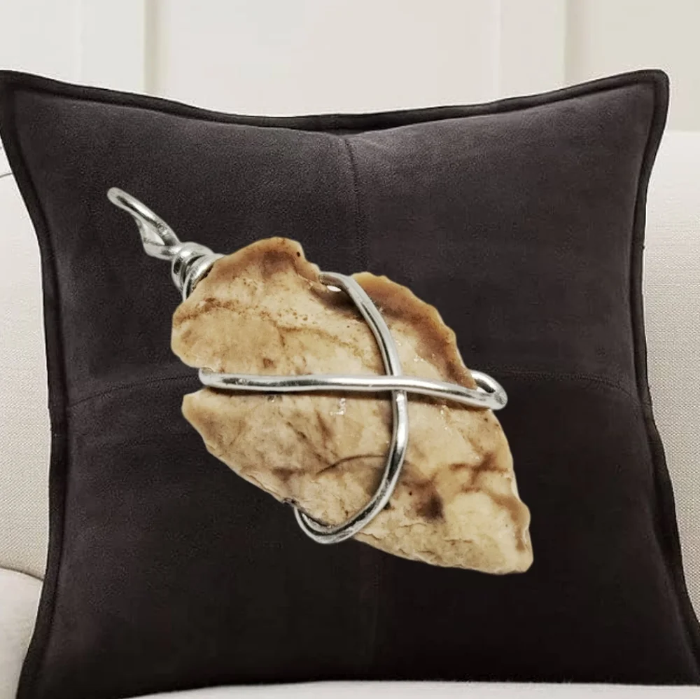 Hand-Knapped Arrowhead Pendant